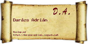 Darázs Adrián névjegykártya