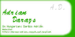 adrian darazs business card